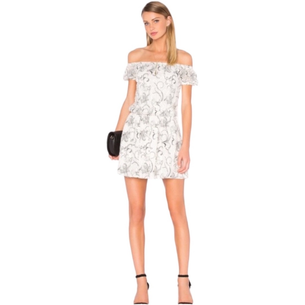 Alice + Olivia Janelle Embroidered Silk Dress | NWT